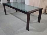 Jednací stůl se sklem 220x90xv78cm