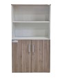 Policová skříň dělená dvířka, akácie, v144cm